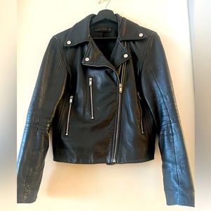 REAL Leather Jacket ZARA- Size Large. 100% Genuine Leather.